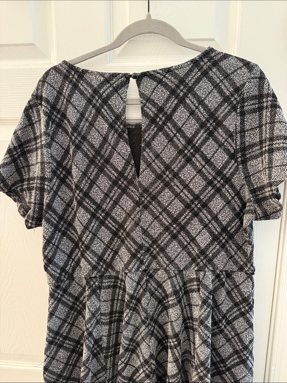 torrid Black and Gray Plaid Midi Dress 2x - Picture 5 of 6